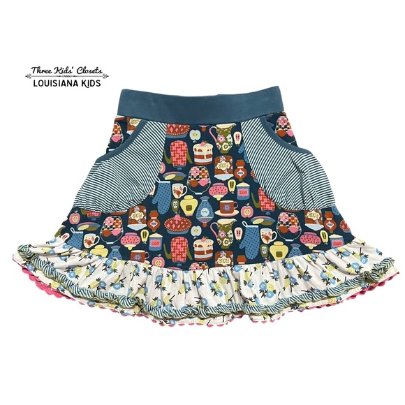 Matilda Jane 4Y or 8Y Make Believe Flair For The Dramatic Tea Cup Skirt - Picture 6 of 9